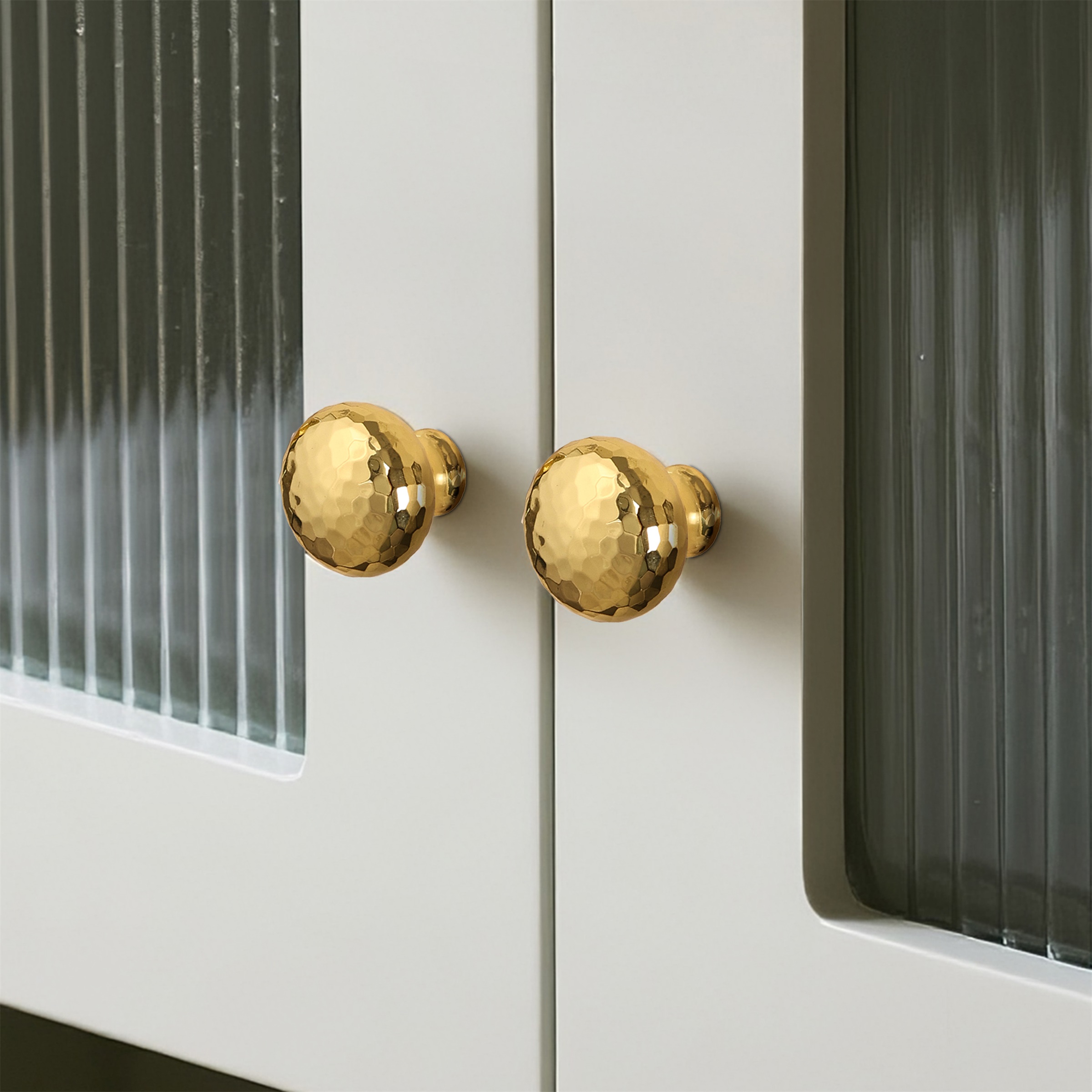 Hammered mushroom knob product view