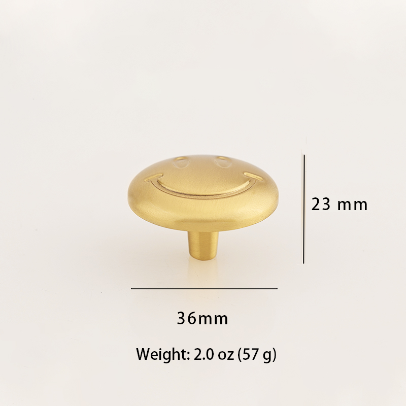Smiley face cabinet knob